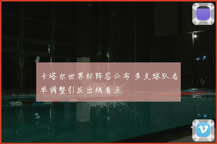 卡塔尔世界杯阵容公布 多支球队名单调整引发出线看点